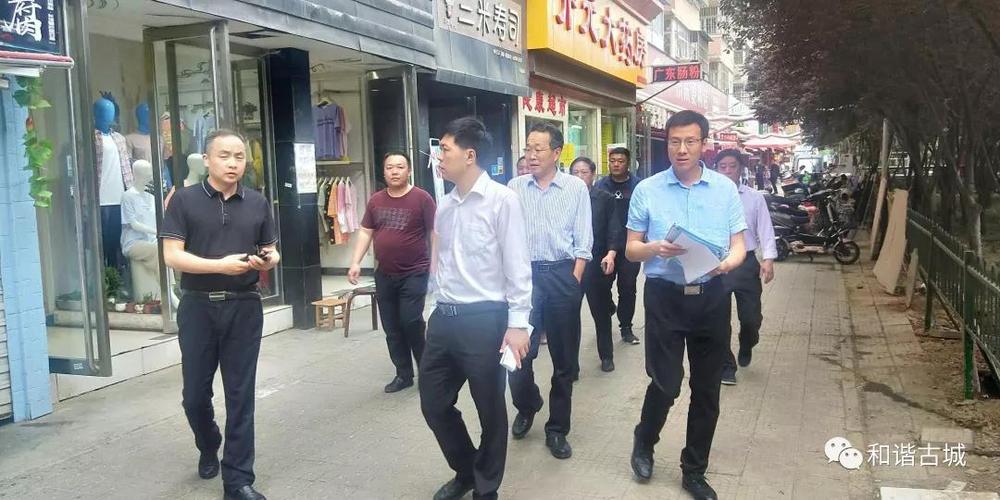 区委常委,统战部部长任宏国,副区长丁凯到古城办督导