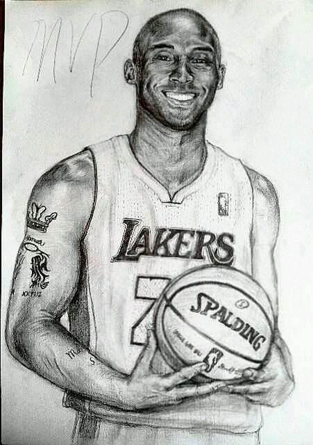 素描科比头像图片下载