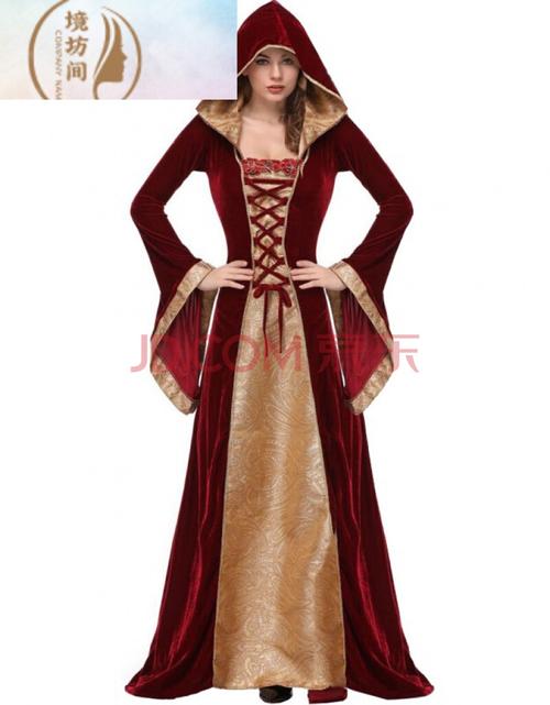 境坊间 欧洲宫廷服装万圣节服装复古欧洲中世纪宫廷贵族女王舞会斗篷