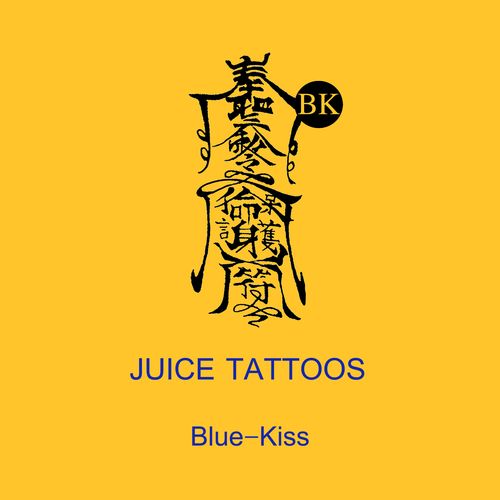 bluekiss蓝吻 驱魔符贴 奉圣令草本纹身孙冰法同款果汁贴防水男女
