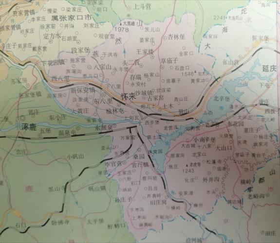 怀来地图