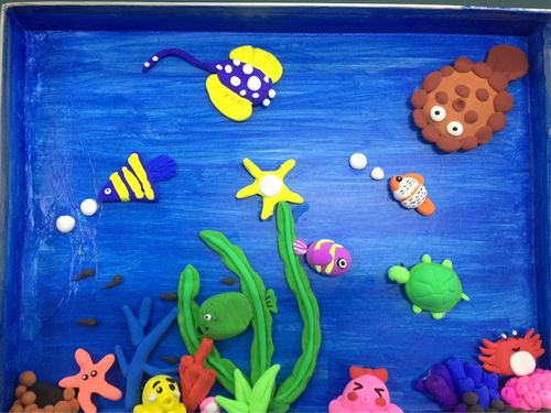 海底世界专题粘土作品