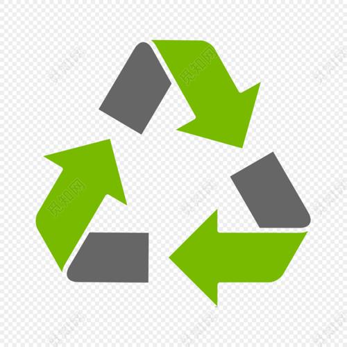 绿色小清新环保标志扁平插画素材免费下载_png素材_觅