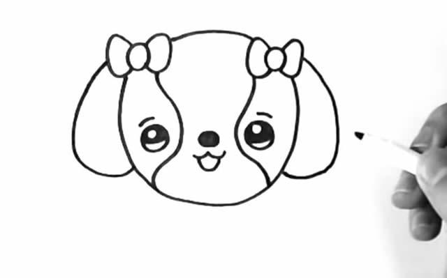 儿童画小狗画法步骤图解教程