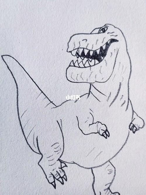 简笔画恐龙_简笔画_恐龙_教程_简笔画教程_文化_绘画