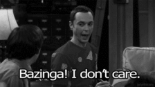 【生活大爆炸】sheldon "bazinga!i don"t care.