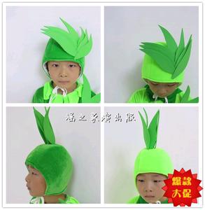 简笔画禾苗头饰