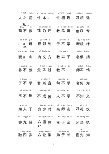 三字经全文全拼音儿童打印.docx 15页