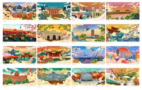 南京城市插画系列(16篇)