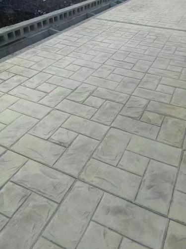 桓石水泥压印地坪河南压模道路彩色印花路面概述