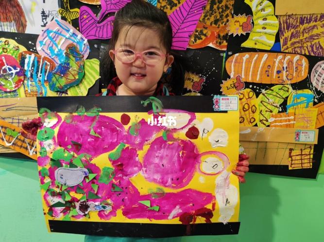 美味的火龙果‖儿童画‖创意美术_儿童画_美味_火龙果