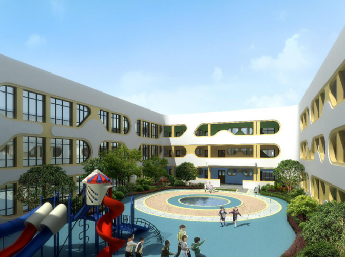 2平方米. 未来科技城第五幼儿园共18班, 学生规模540人.