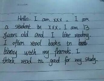 初一介绍自己的英语作文