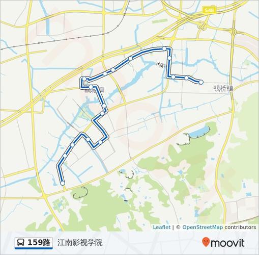 159路路线:日程,站点和地图-江南影视学院