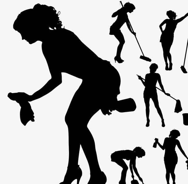 做家务的女人免抠素材免费下载_觅元素51yuansu.com