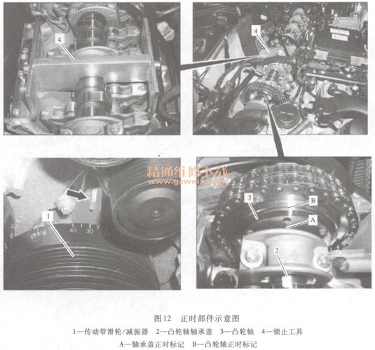 奔驰sl600(5. 5 l 275)发动机正时校对方法