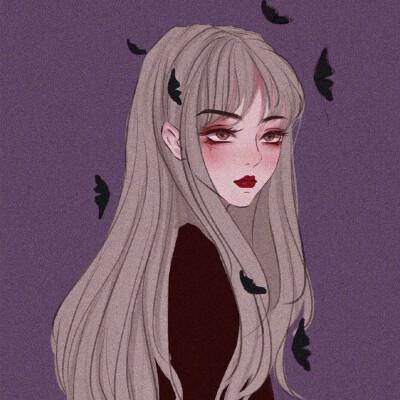 高冷清纯女生动漫头像
