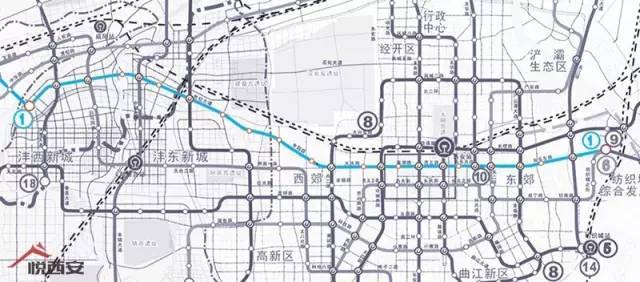 咸阳地铁三横四纵一横直通兴平