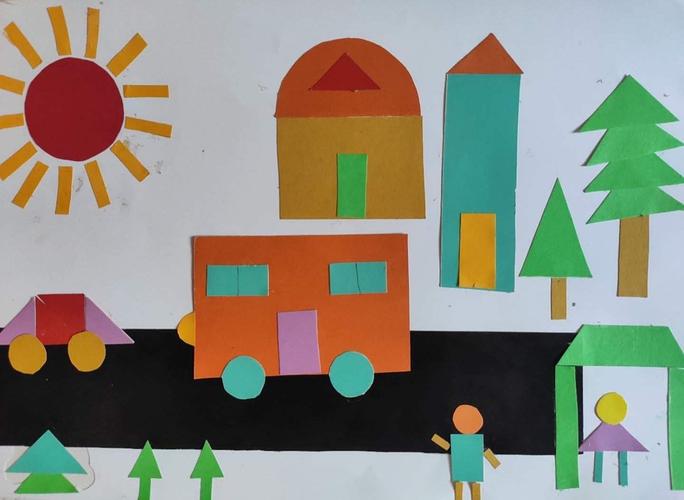 停课不停学,别样的方式战疫情—五里堡小学"图形拼画"之一年级数学