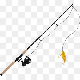 钓鱼鱼竿素材图片免费下载_高清装饰图案png_千库网