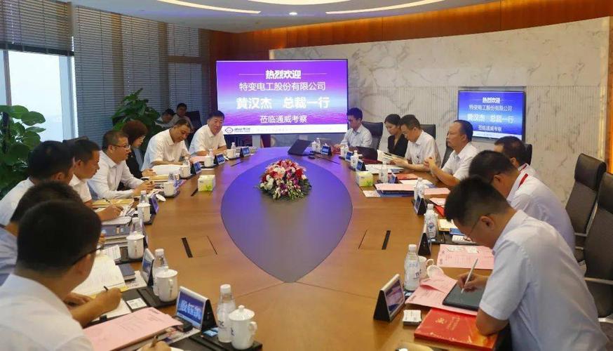 特变电工股份有限公司总裁黄汉杰一行莅临通威考察交流
