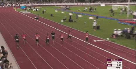 9秒97中国小飞人谢震业刷新黄种人百米纪录