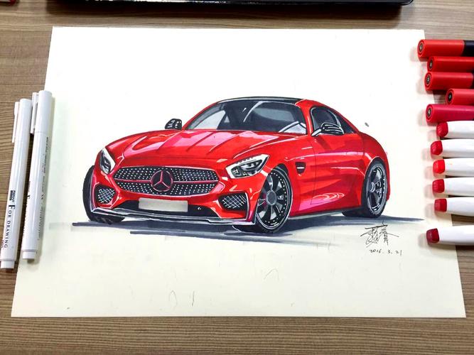 奔驰 买不起画着玩玩