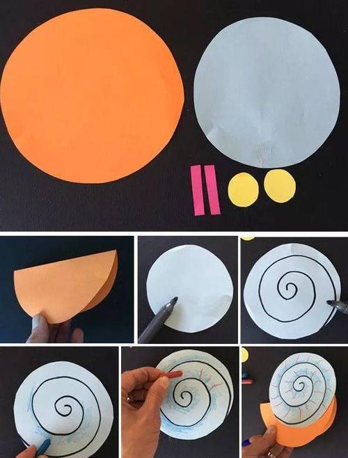 给大家分享几款蜗牛手工, 老师和家长快快带小朋友, 一起来学习制作吧