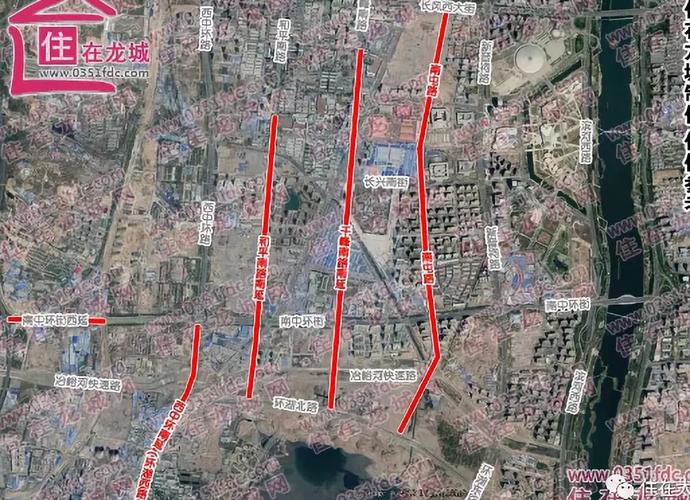 在主城区与晋阳湖片区连接方面略显鸡肋,迄今为止,只有滨河西路,新