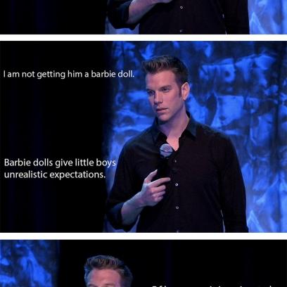 anthony jeselnik on getting his   year old nephew   barbie doll