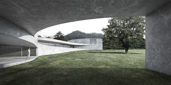 穿梭在绿野,拥有七个花园的条形元素住宅 | 建筑学院