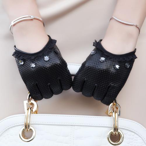 女款真皮单手套