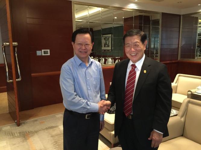 谢双成副市长杭州黄龙饭店欢迎李昌钰博士