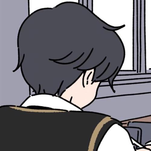 简约的可爱小情侣手绘头像