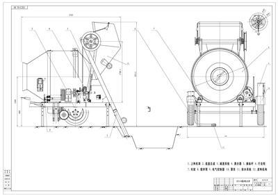 jzc350混凝土搅拌机图纸