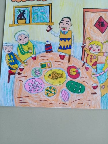 我画的我们一家除夕之夜怎么样!