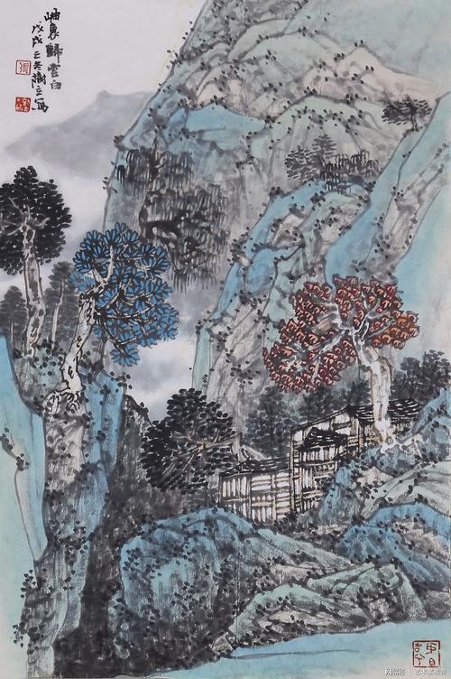 中国画名家——张树立山水画欣赏