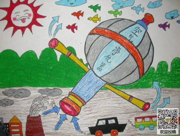 关于小学二年级儿童科幻画图片欣赏