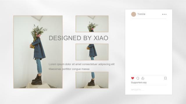 「ppt模板」ins风主题模板