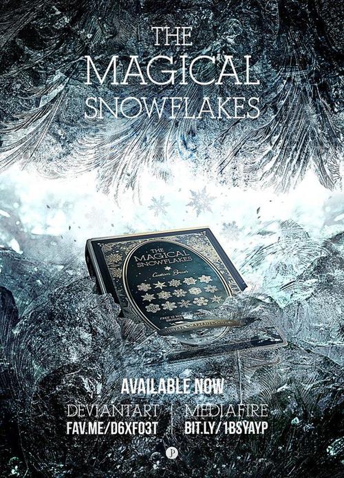 the magical snowflakes custom brush by papercaptain on behance