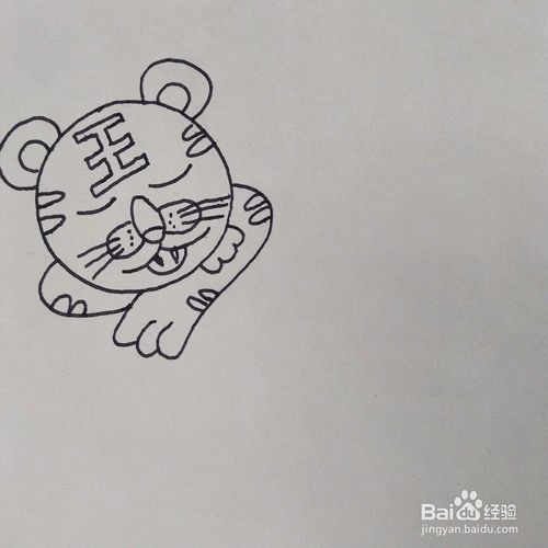 怎么画成语故事儿童画虎头蛇尾卡通简笔画?