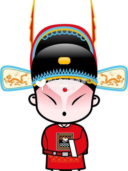 幼儿园q版国粹京剧人物形象高清素材图_京剧_幼儿园_素材_手绘_京剧