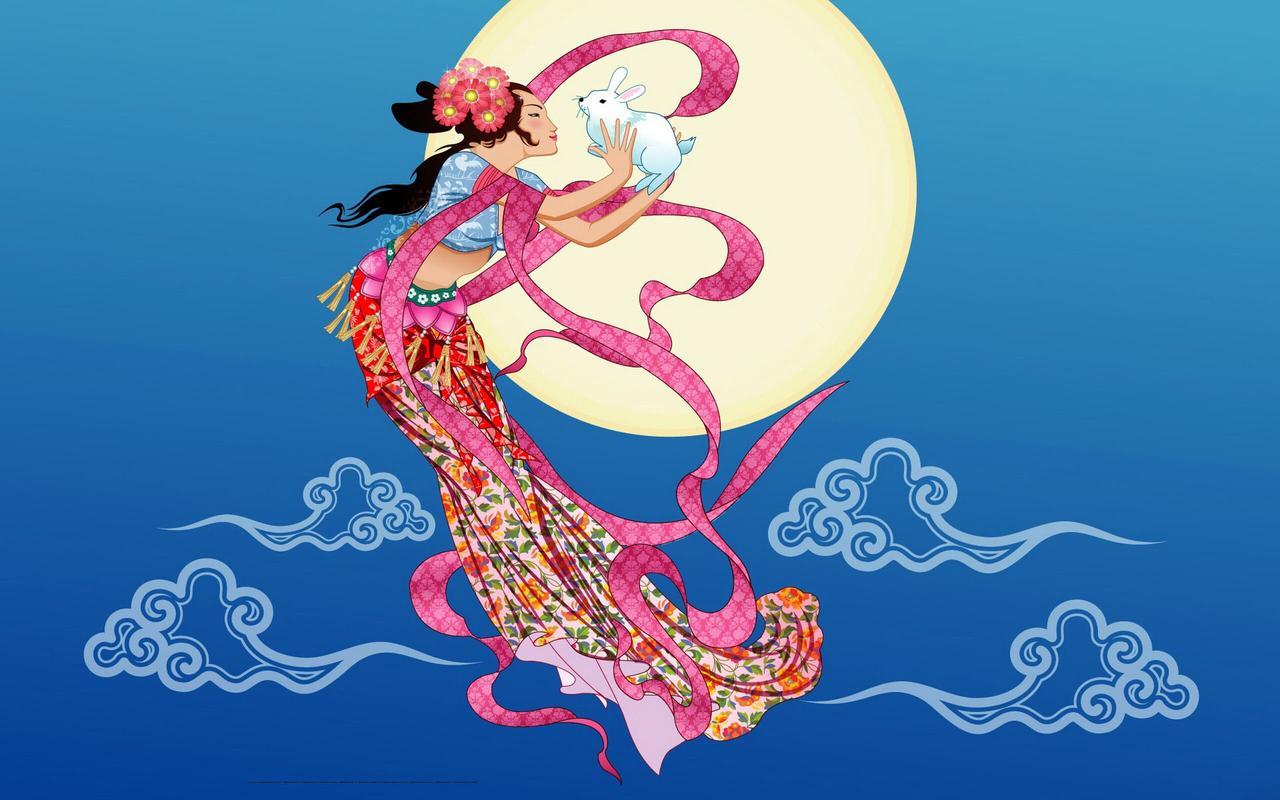 中秋节嫦娥奔月素材壁纸图片 第五辑