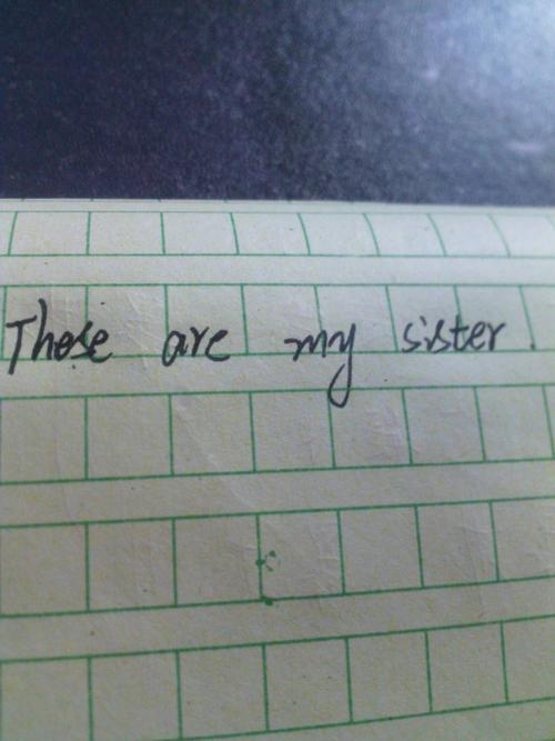 这些都是我的姐姐们.翻译成英语