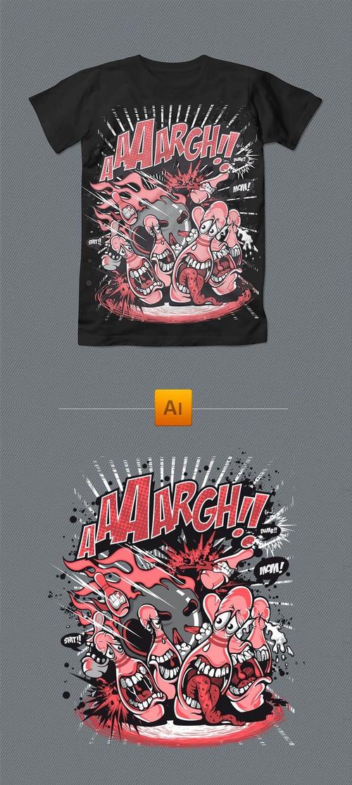 个性时尚潮流t恤图案设计图片_高清 矢量图素材下载(3