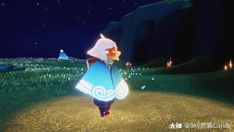 光遇##云野追光##光遇穿搭# 我的搭配:矮人面具呆菇发型海洋斗篷