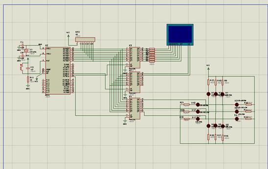 交通灯时间控制电路图