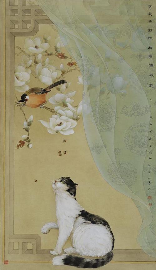 工笔花鸟画大师邹传安《工笔花鸟画技法》一书由海天