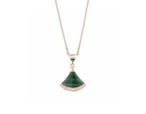 bvlgari绿扇子_宝格丽怎么样_扇子_玫瑰金镶钻_宝格丽