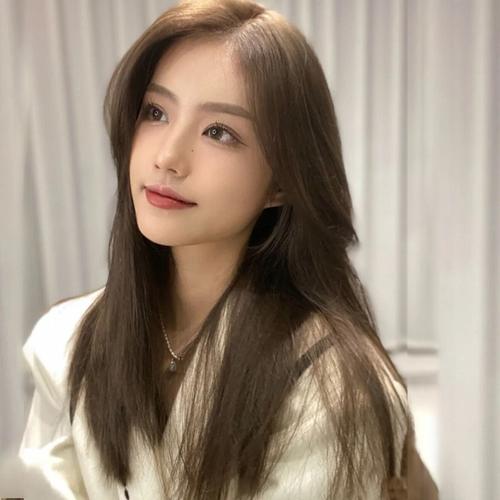 中分假发女长发长直发网红中长发自然修脸八字无刘海韩式全头套式